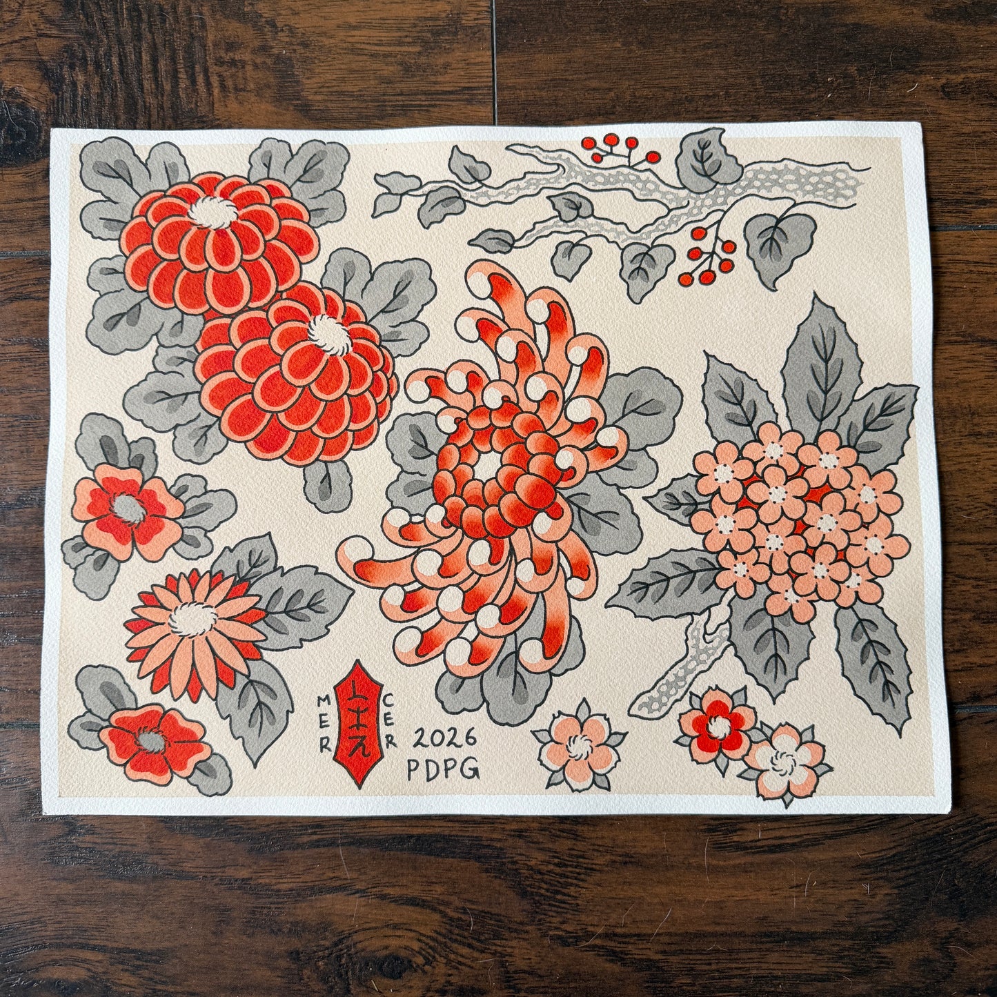 PRINT - Flowers Flash Sheet