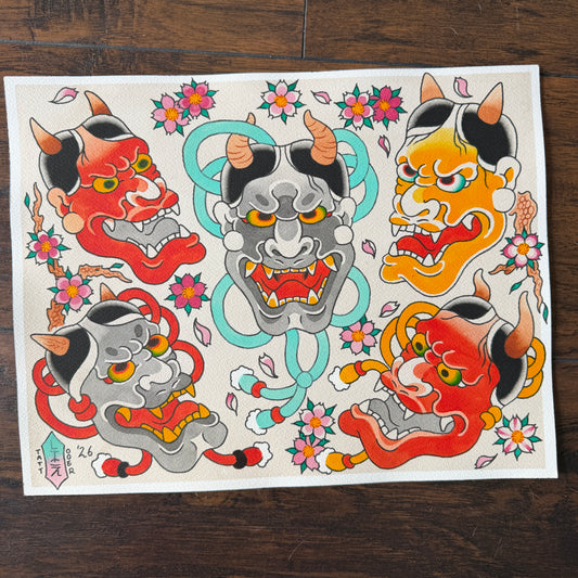 PRINT - Hannya Flash Sheet