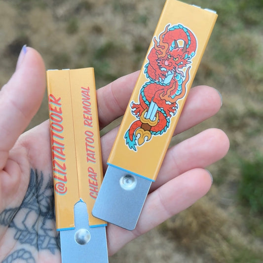 “Cheap Tattoo Removal” Box Cutters